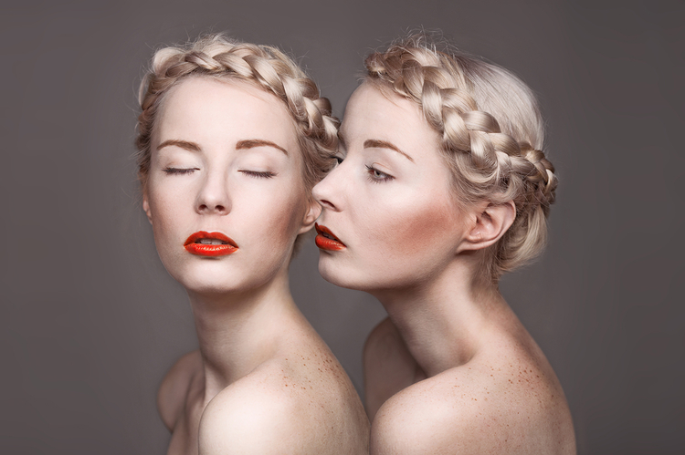 "Twins", fot. PATOS PRO. Modelka: Justyna Robyn Uboska, make-up: Kasia Długosz